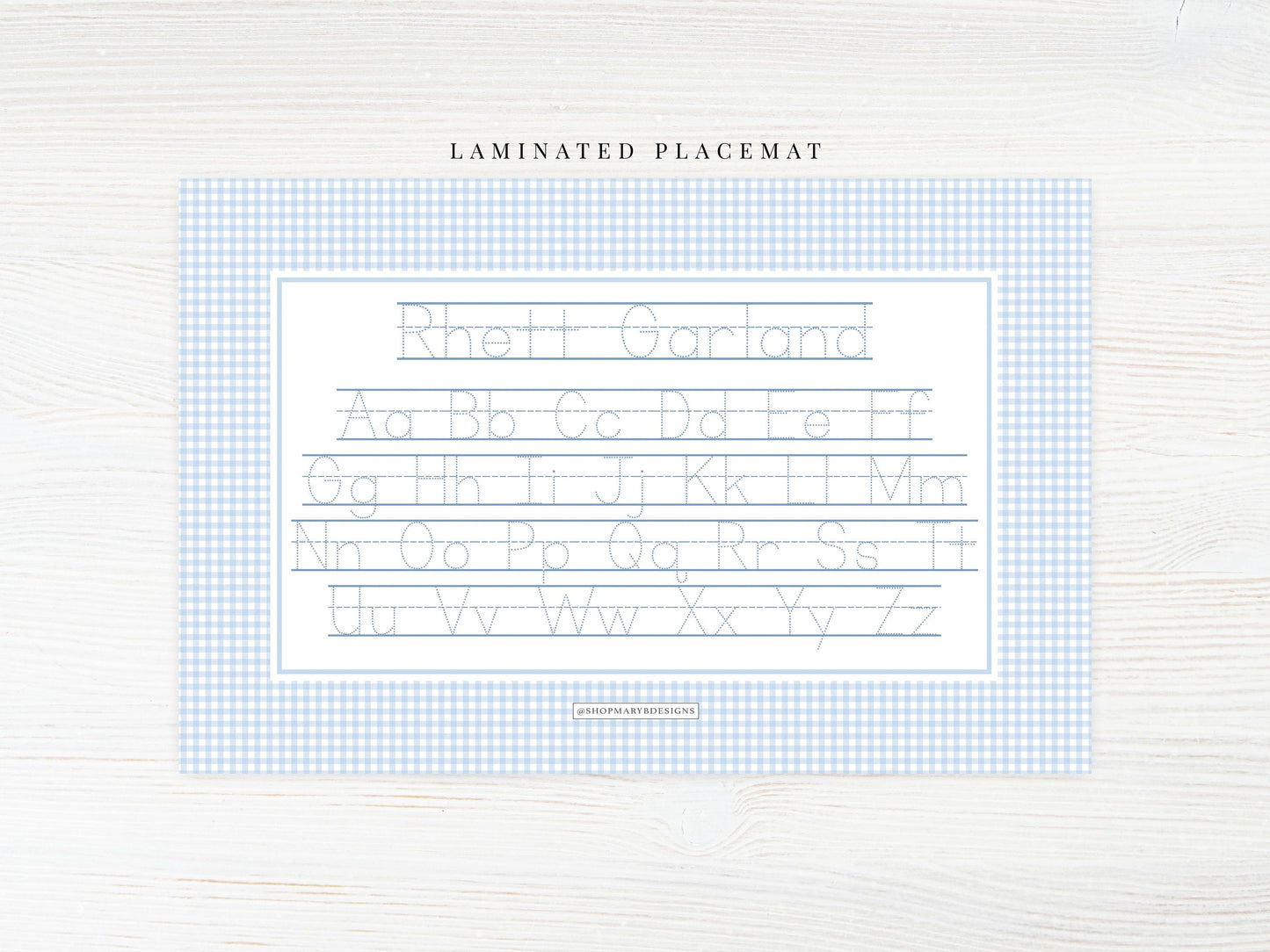 Personalized Watercolor Dog Placemat, Laminated Lab Boy Placemat