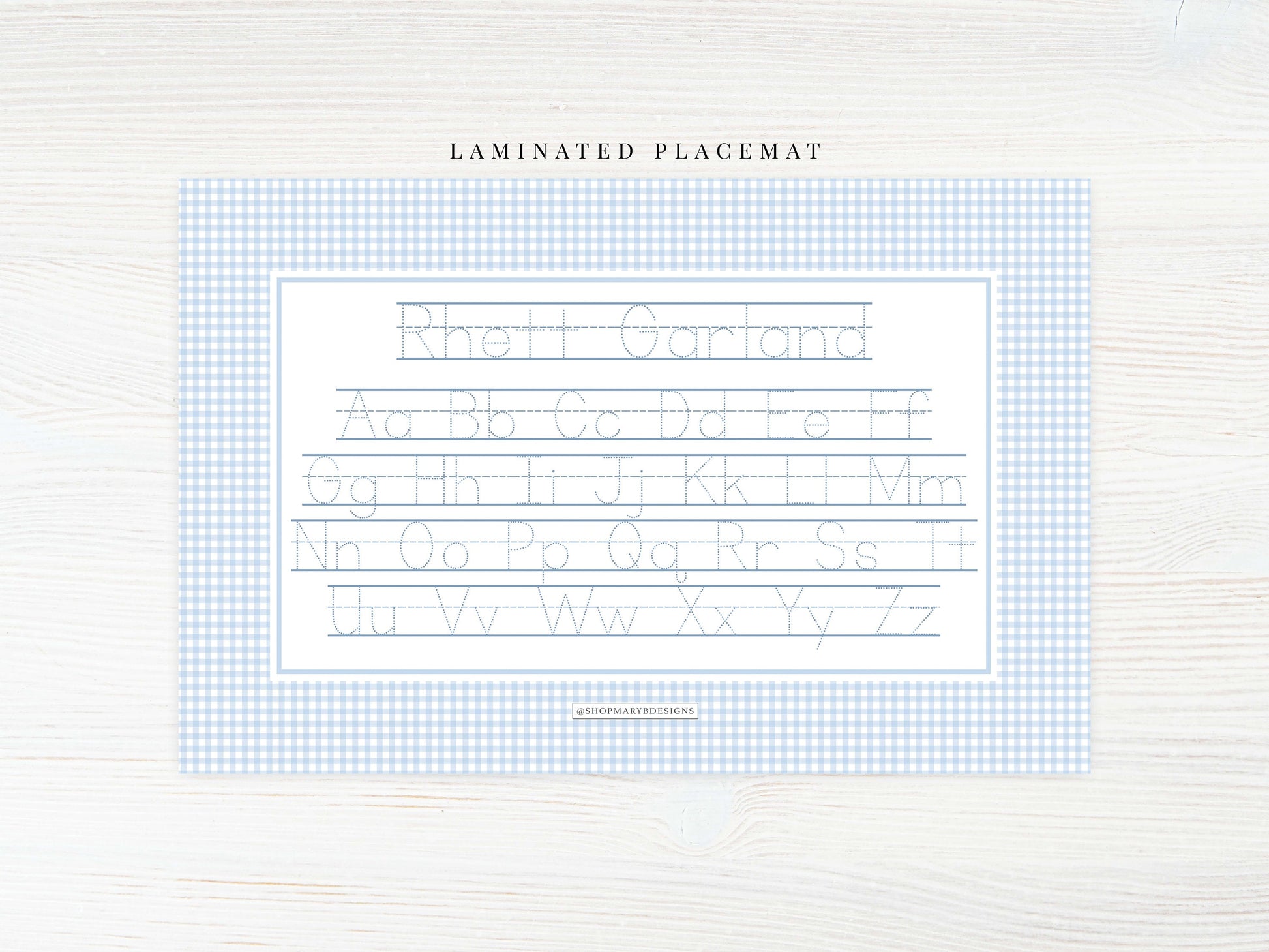 Personalized Watercolor Dog Placemat, Laminated Lab Boy Placemat