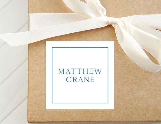 Personalized Name Inside Border Calling Card, Enclosure Card, Family Gift Tag