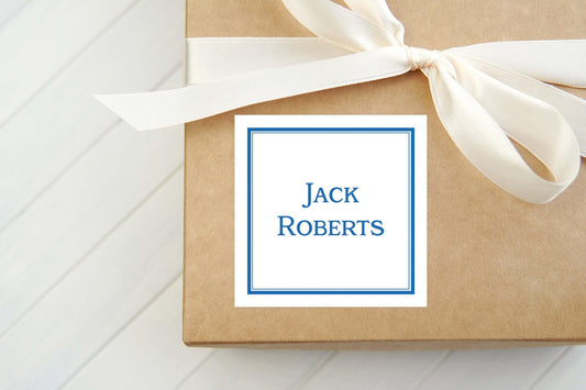 Personalized Border Calling Card, Enclosure Card, Family Gift Tag