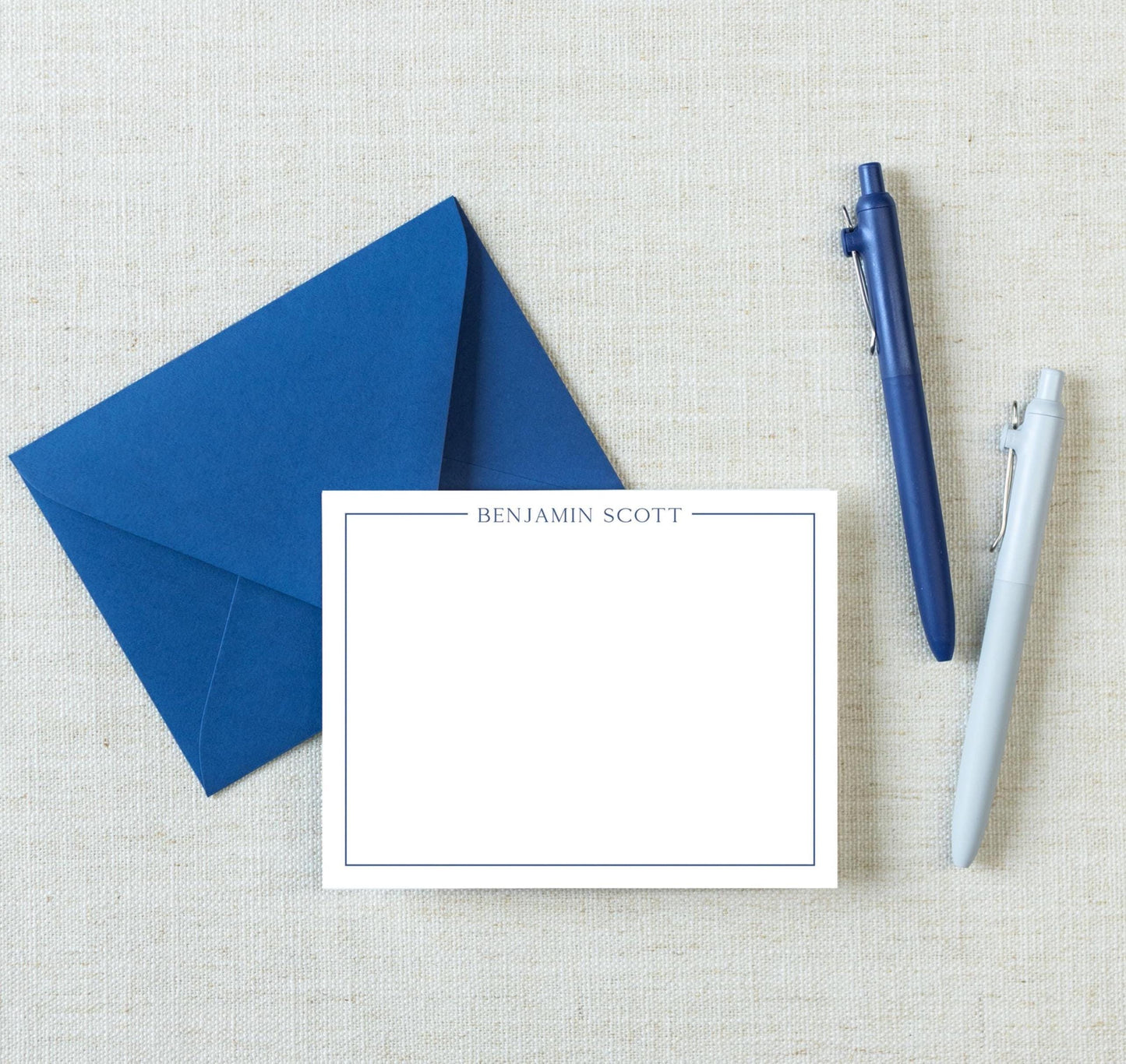 Sapphire ink & envelope pictured