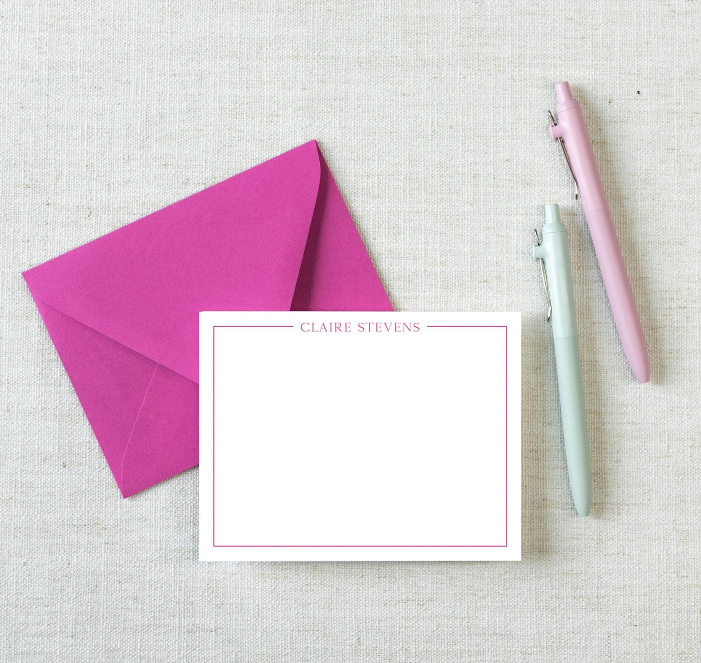 Fuchsia Ink & envelope pictured